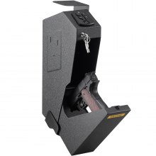 Handgun Pistol Safe Box Vault W/ 2 Keys & Combination Lock Home Use