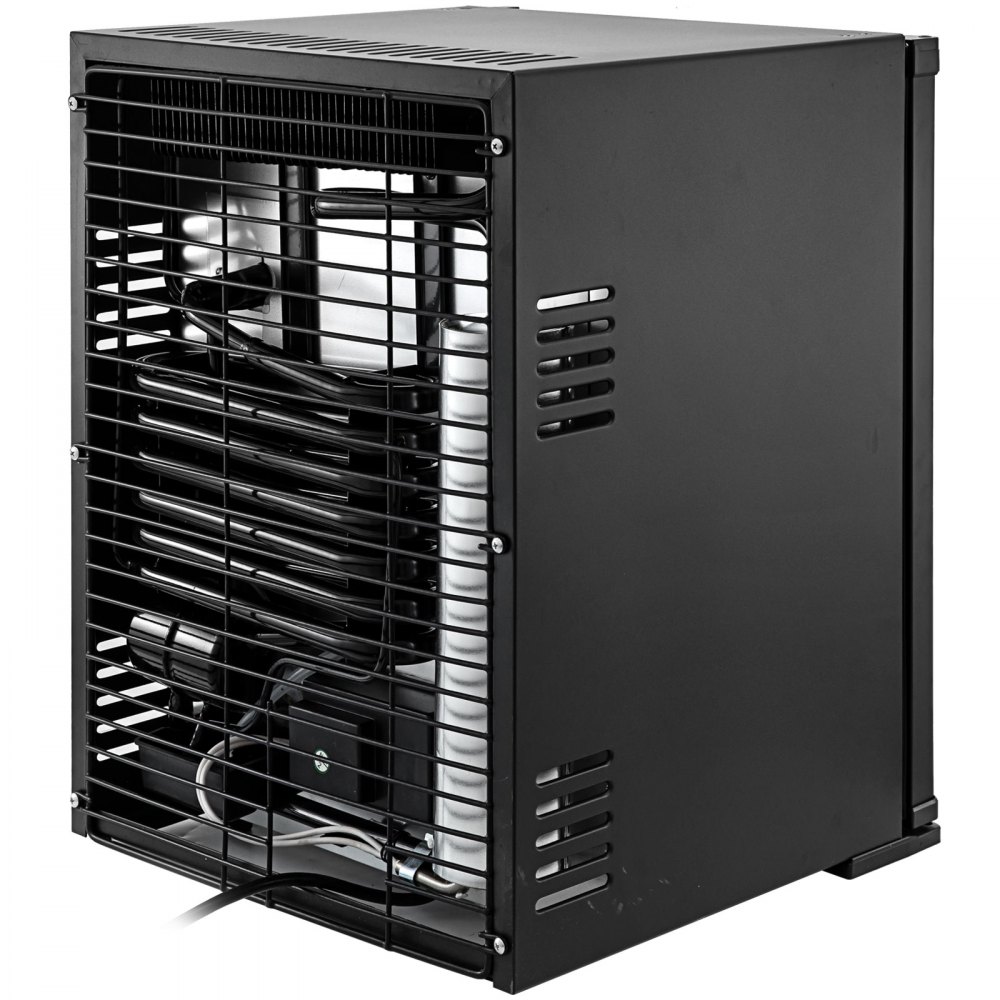 1 Cu Ft Lockable Silent Absorption Fridge Office 110v/12v Nursery Mini Cooler