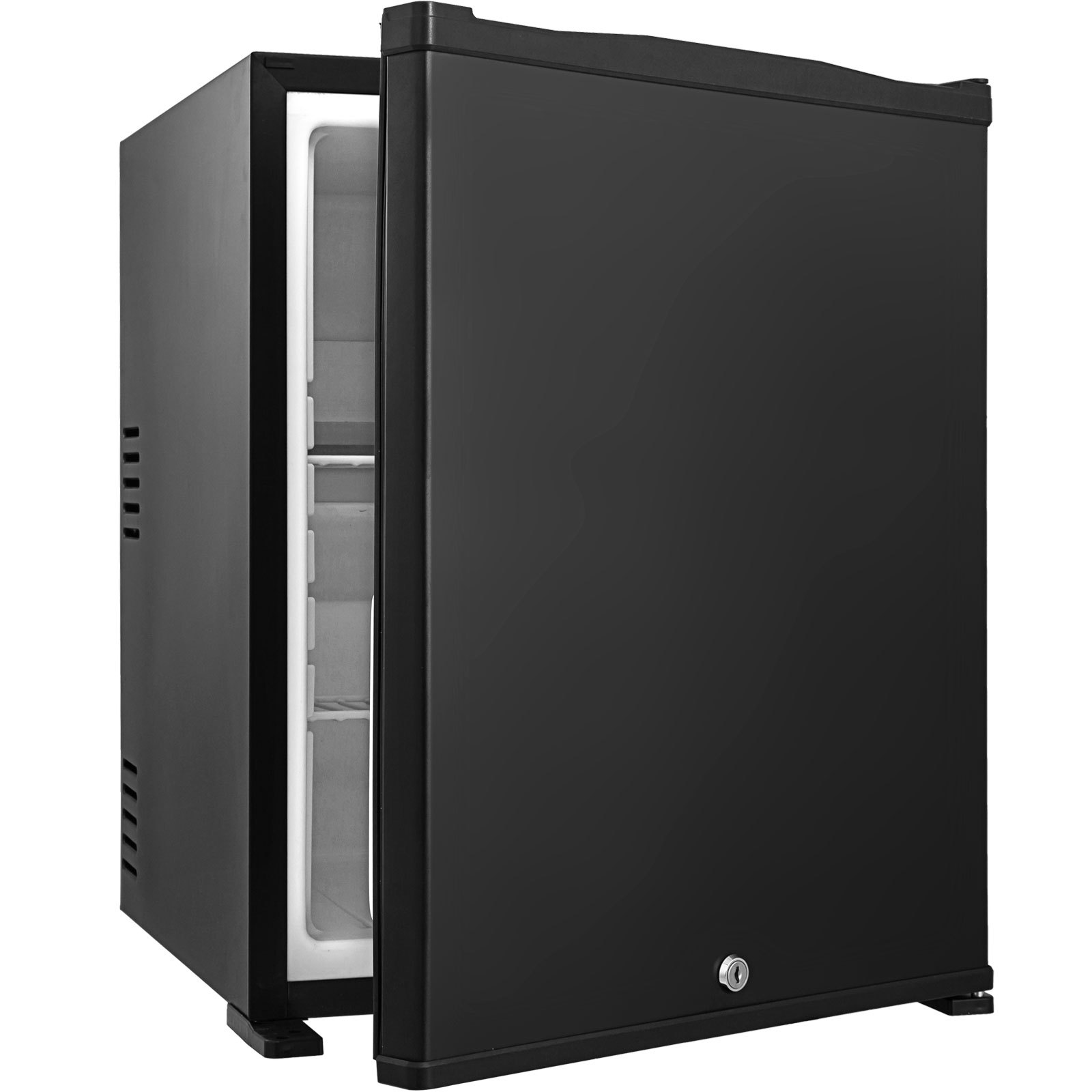 1 Cu Ft Lockable Silent Absorption Fridge Office 110v/12v Nursery Mini Cooler