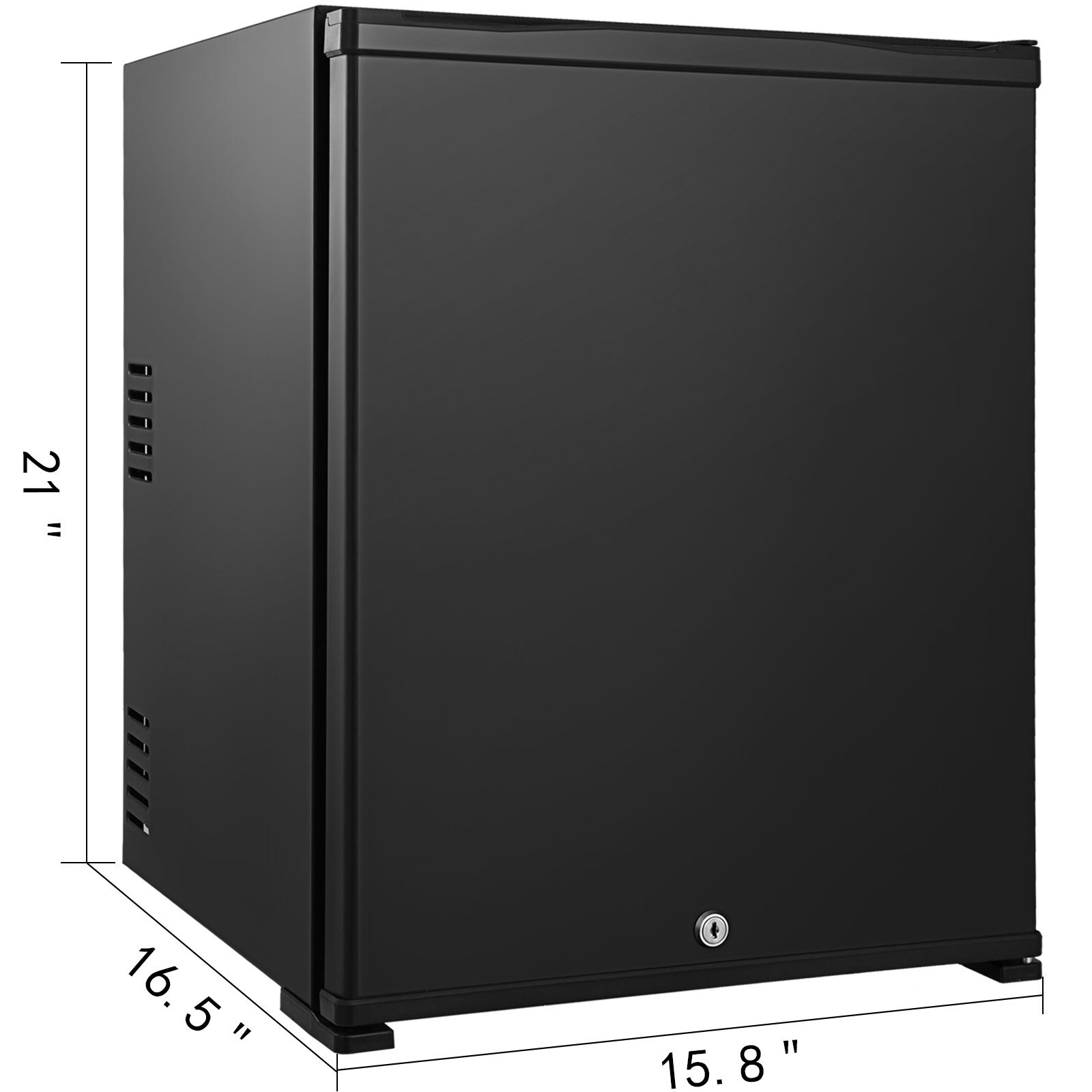 1 Cu Ft Lockable Silent Absorption Fridge Office 110v/12v Nursery Mini Cooler