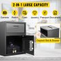 VEVOR Digital Depository Safe 1.7 Cubic Feet Made of Carbon Steel Electronic Code Lock Depository Safe with Deposit Slot with Two Emergency Keys Depository Box for Home Hotel Restaurant and Office