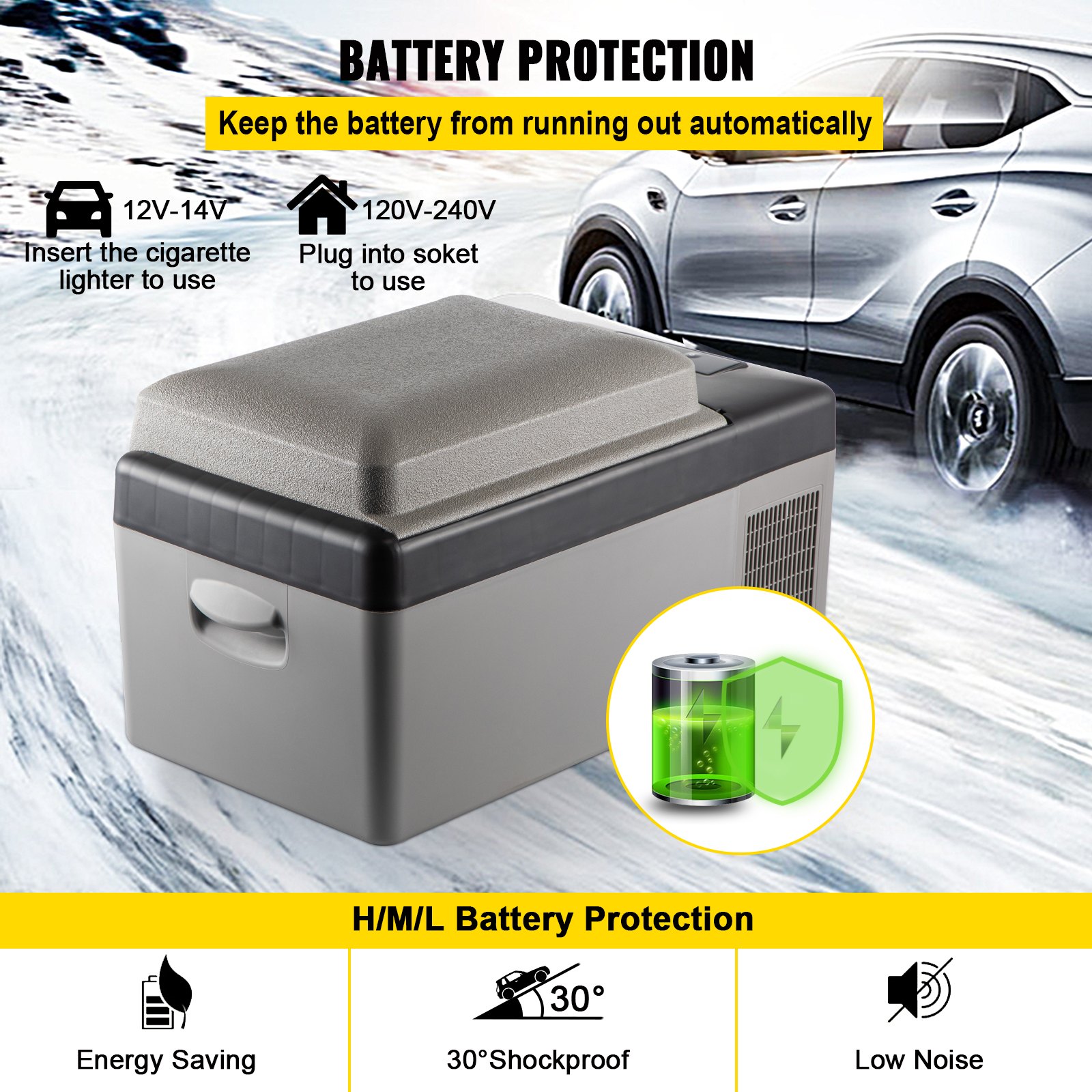 Portable Refrigerator 21 Quart(20 Liter),12 Volt Refrigerator App Control(-4℉~68℉), Car Refrigerator Electric Compressor Cooler with 12/24v DC & 110-240v AC for Camping, Travel, Fishing, Outdoor or Home Use Portable Refrigerator 21 Quart(20 Liter),12 Volt Refrigerator App Control(-4℉~68℉), Car Refrigerator Electric Compressor Cooler with 12/24v DC & 110-240v AC for Camping, Travel, Fishing, Outdoor or Home Use