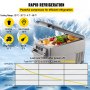 VEVOR Car Refrigerator 35L Compressor Portable Small Refrigerator Car Refrigerator Freezer Vehicle Car Truck RV Boat Mini Electric Cooler for Driving Travel Fishing Outdoor and Home Use