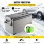 VEVOR Portable Refrigerator 37 Quart(35 Liter),12 Volt Refrigerator App Control(-4℉~68℉), Car Refrigerator Dual Zone with 12/24v DC & 110-240v AC for Camping, Travel, Fishing, Outdoor or Home Use