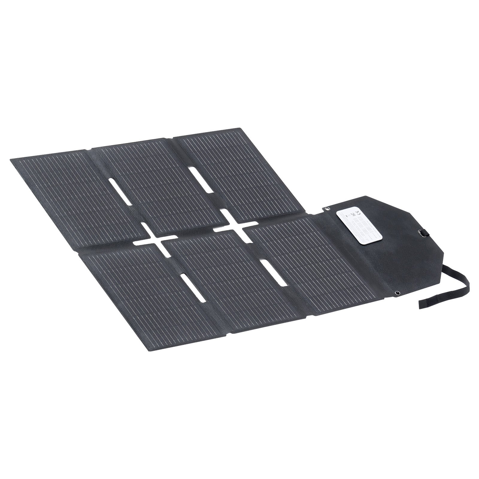 VEVOR 60W Foldable Solar Panel Charger, 16BB N-Type Monocrystalline Solar Panel 24% Efficiency, Lightweight Portable with MC4 Output, Type-C, USB-A & DC Ports for Power Stations Camping Hiking