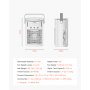 VEVOR Portable Air Conditioner, 4-in-1 Evaporative Air Cooler with Remote Control, 3-Speed Mini Air Conditioner with Timer, 3 Mist Levels, 1L Water Tank, 120° Oscillating Mini AC Fan for Desktop Home