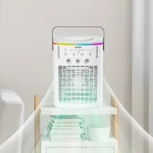 Portable Air Conditioner 4-in-1 Evaporative Air Cooler & Remote Control 3 Speeds