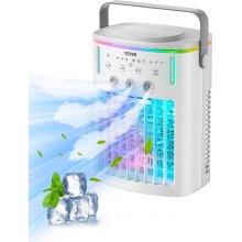 Portable Air Conditioner 4-in-1 Evaporative Air Cooler & Remote Control 3 Speeds