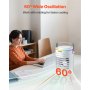 Portable Air Conditioner 4-in-1 Evaporative Air Cooler 3 Speeds 0.6L Water Tank