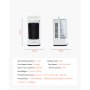 VEVOR Portable Air Conditioner, 4-in-1 Evaporative Air Cooler, 3-Speed Mini Air Conditioner with 0-7H Smart Timer, 1700ml Water Tank, 7-Color Light, Personal Mini Desk AC Fan for Bedroom Office Room