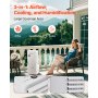 Evaporative Air Cooler 9L 550 CFM Swamp Air Conditioner with 2 Ice Boxes