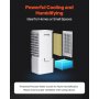 Evaporative Air Cooler 9L 550 CFM Swamp Air Conditioner with 2 Ice Boxes