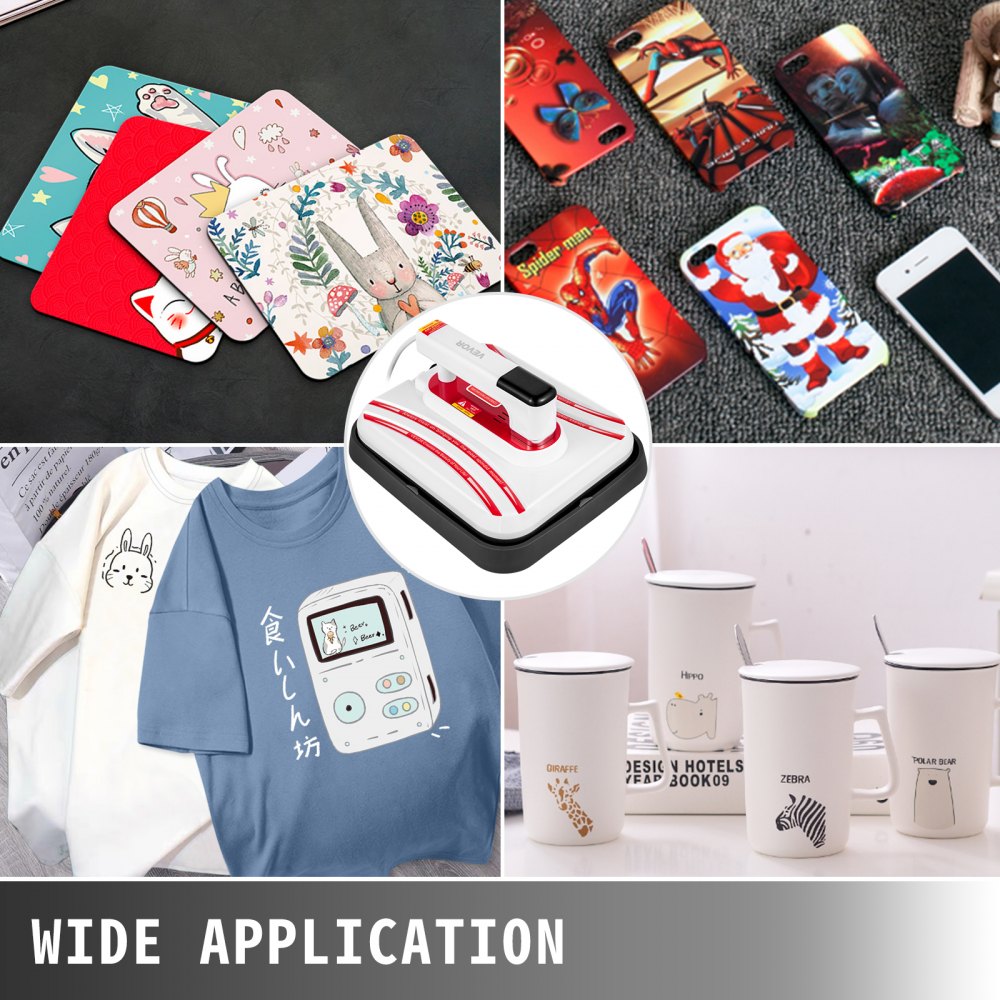 Heat Press Easy Press 10x10 Inch Red Portable Heat Press for T- Shirts & Caps