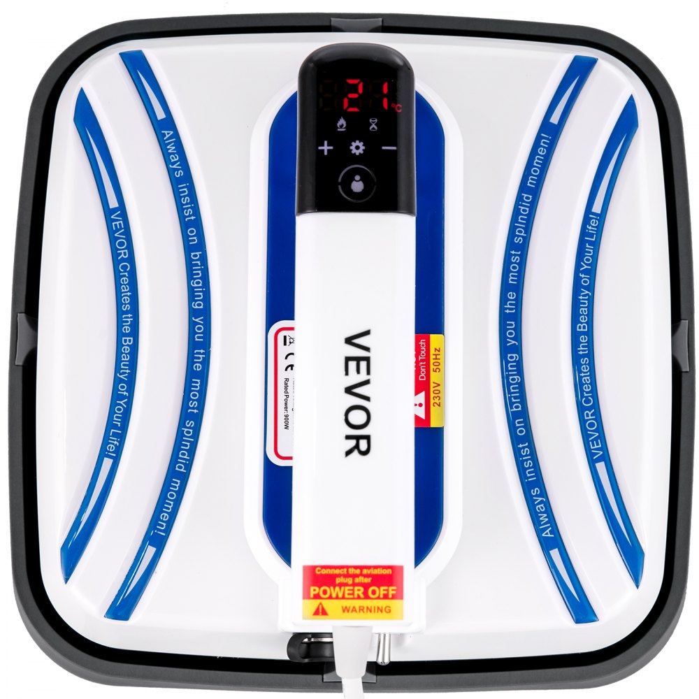 VEVOR Heat Press 10 x 10 Easy Press 800W 3 In 1 Portable Blue Mini Press Easy Mini Press Vibration Function Heat Press Machine for DIY T-shirt, Mug and T-Shirts with Sensitive Touch Screen Display