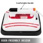 VEVOR Portable Heat Press 12x10 Inch 2 in 1 Easy Press 800W Mini Heat Press with Hat Press Attachment Heat Press Machine for T Shirts Bags Hats and Small HTV Vinyl Projects(Red)