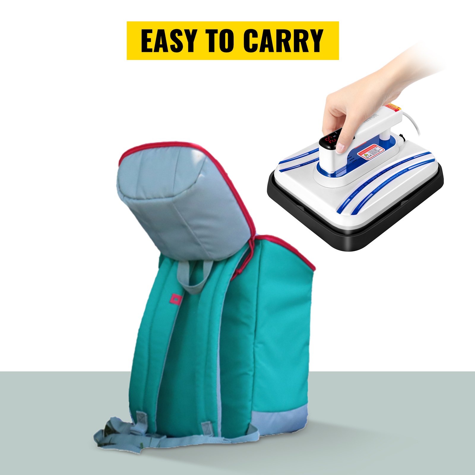 Heat Press Easy Press 12x10 Blue Portable 3 In 1 Heat Press Machine for Mug, Cap