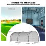 VEVOR Baseball Batting Cage, Softball and Baseball Batting Cage Net and Frame, 22x12x8ft Practice Portable Cage Net with Carry Bag, Heavy Duty Enclosed Pitching Cage, for Backyard Batting Hitting Training 670CM