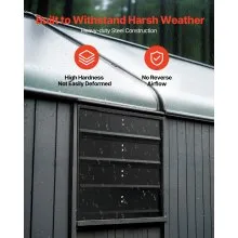 VEVOR 18 in Shutter Exhaust Fan with Speed Controller Wall Mount for Shed