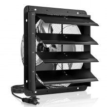 VEVOR 18 in Shutter Exhaust Fan with Speed Controller Wall Mount for Shed
