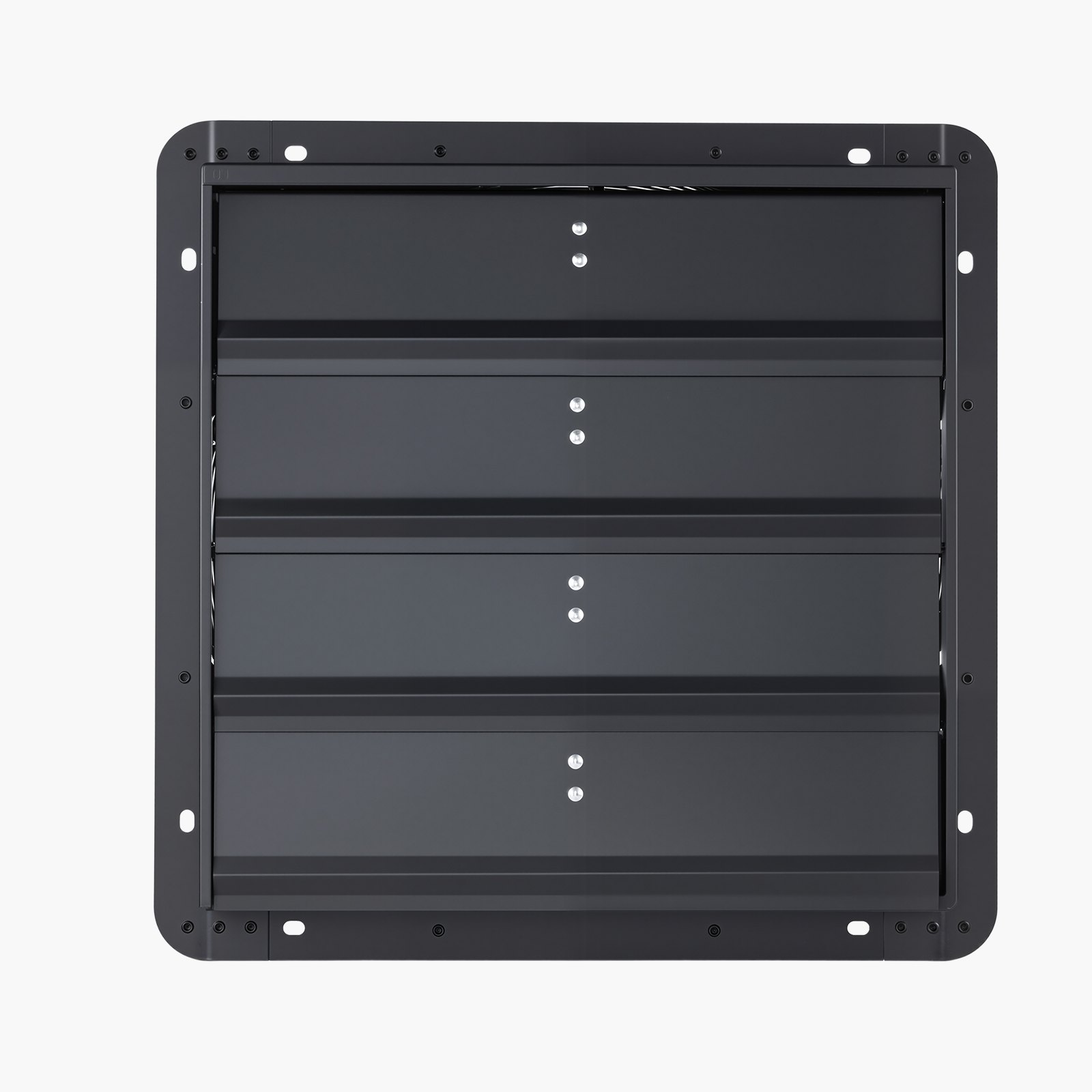 VEVOR Ventilador de escape de 18 pulgadas con persianas, ventilador de ventilación de ático de pared con controlador de velocidad variable, 2200 CFM, motor de CA, acero resistente, bajo nivel de ruido para cobertizos, garajes e invernaderos, color negro