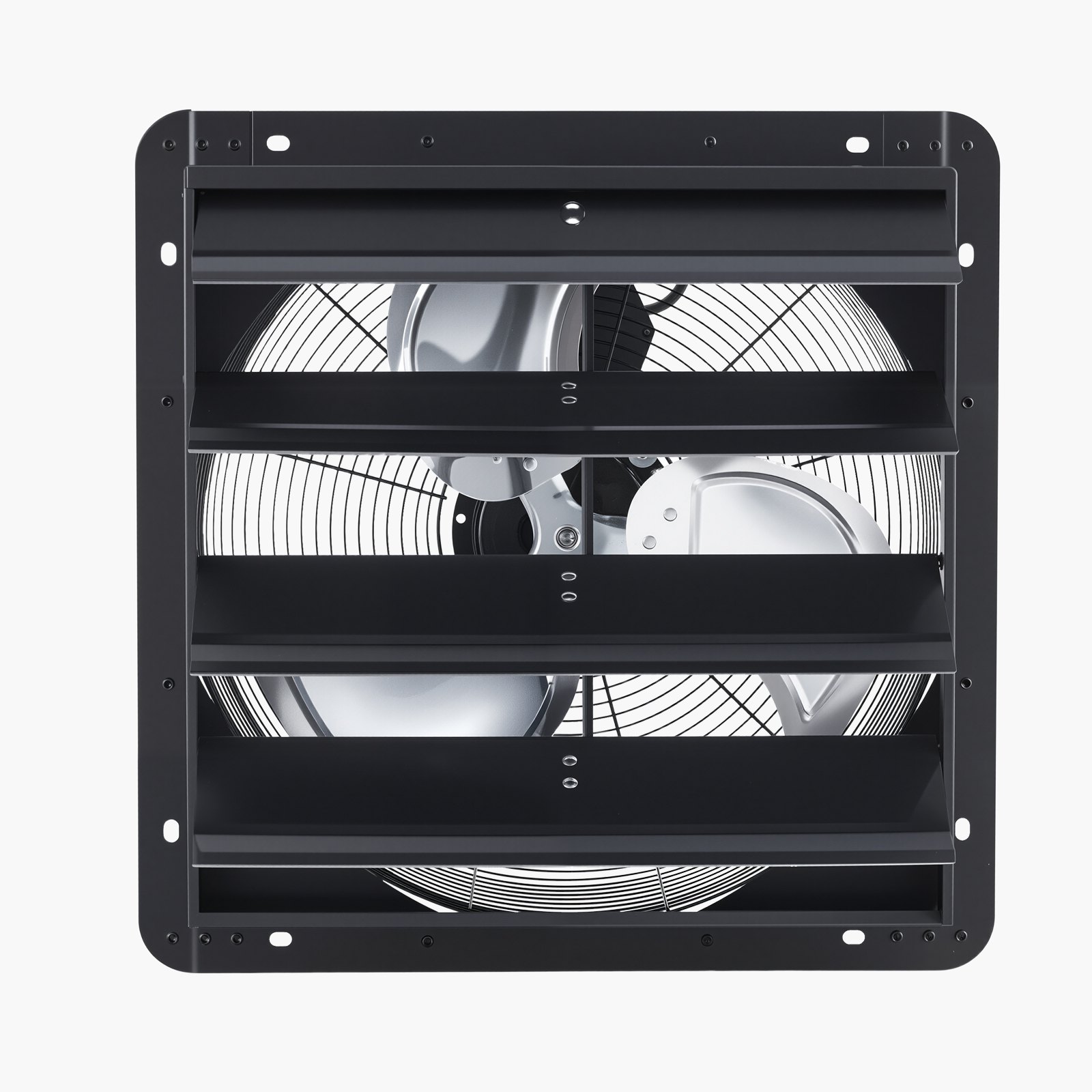 VEVOR Ventilador de escape de 18 pulgadas con persianas, ventilador de ventilación de ático de pared con controlador de velocidad variable, 2200 CFM, motor de CA, acero resistente, bajo nivel de ruido para cobertizos, garajes e invernaderos, color negro