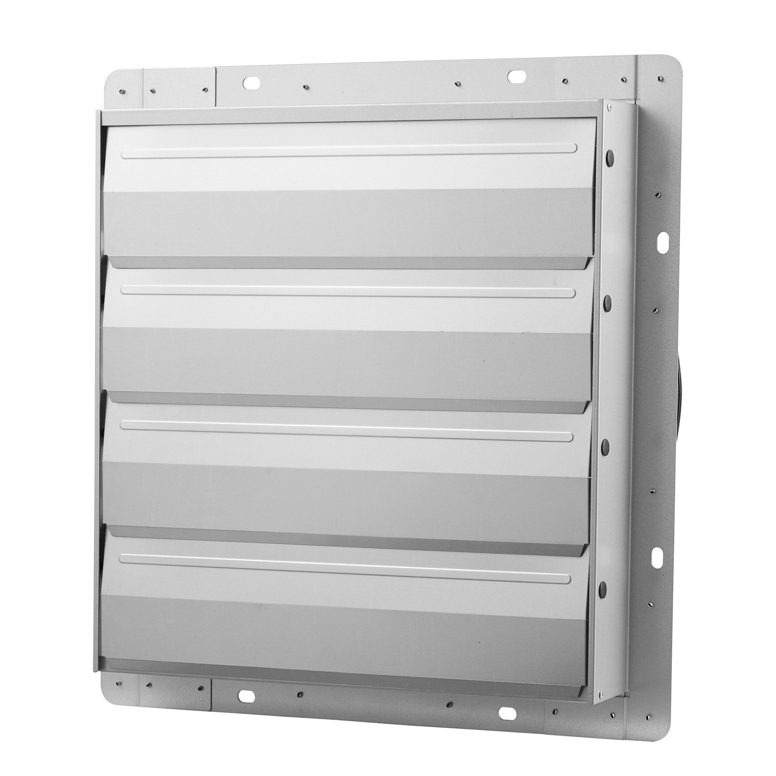 VEVOR Shutter Exhaust Fan 413 mm Wall Mounted Automatic Louvers Silver, Sturdy Steel Housing, 2270 CFM Low Noise, AC Motor, Ventilation and Cooling for Attic, Garage, Barn, Greenhouse, Workshop