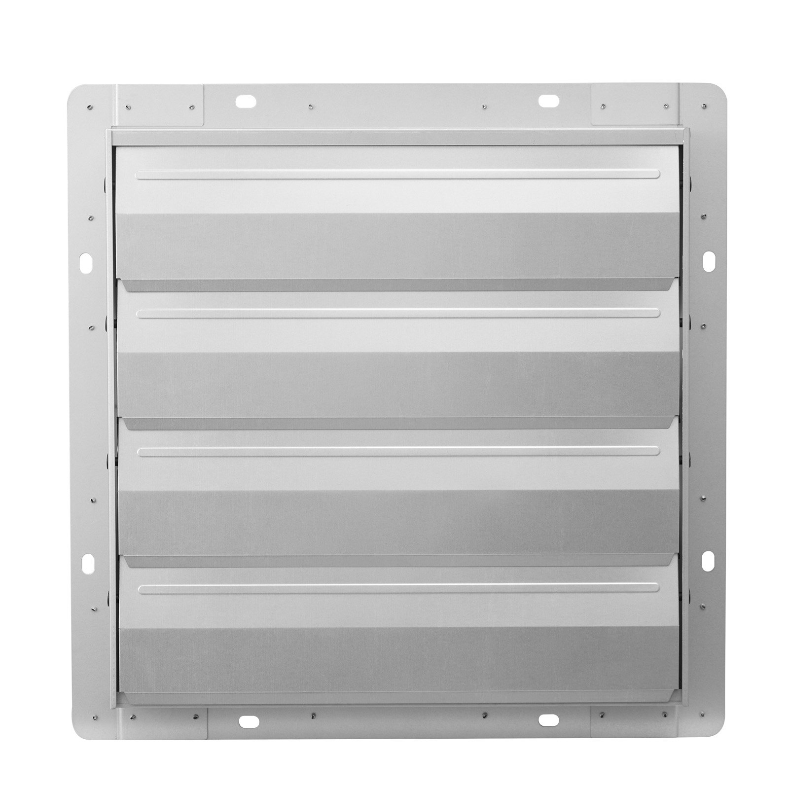 VEVOR Shutter Exhaust Fan 413 mm Wall Mounted Automatic Louvers Silver, Sturdy Steel Housing, 2270 CFM Low Noise, AC Motor, Ventilation and Cooling for Attic, Garage, Barn, Greenhouse, Workshop