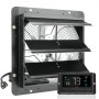VEVOR Shutter Exhaust Fan, 356 mm with Temperature Humidity Controller, EC-motor, 1024 CFM, Variable Speed Adjustable Wall Mount Attic Fan, Ventilation and Cooling for Greenhouses, Garages, Sheds