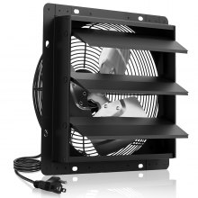 VEVOR 10 in Shutter Exhaust Fan with Smart Programming Controller Wall Mount