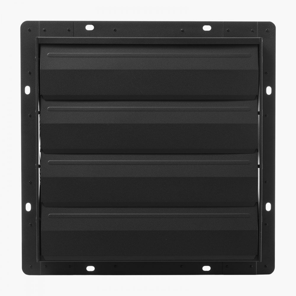 VEVOR 16 inch Shutter Exhaust Fan, Wall Mounted Attic Vent Fan with Smart Programming Variable Speed Temperature Control, 2900 CFM,EC Motor,Timer, for Shed,Garage,Greenhouse Ventilation Cooling,Black