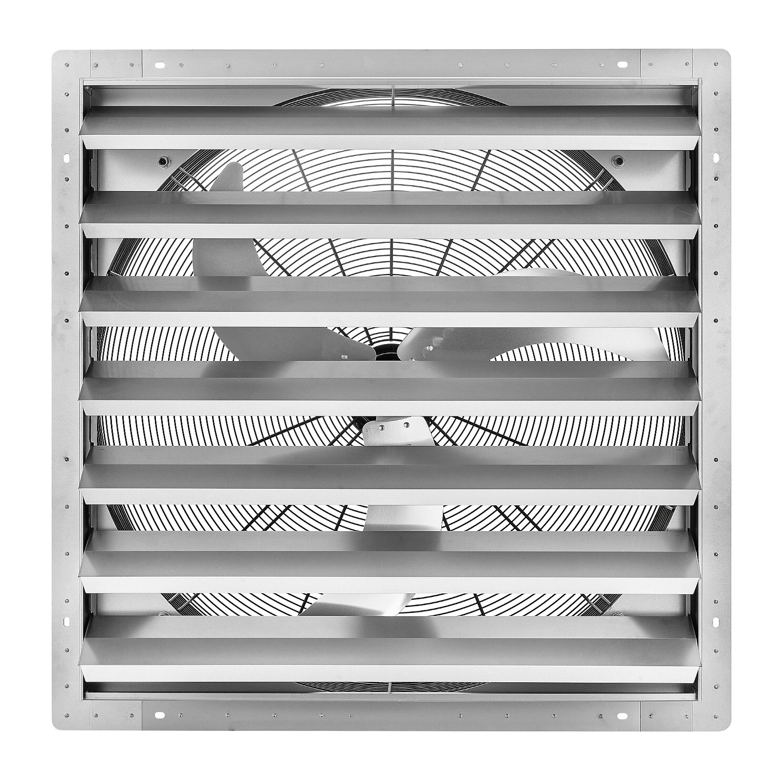 VEVOR 36 Inch Shutter Exhaust Fan Wall Mounted Automatic Louvers Silver, Sturdy Steel Housing, Low Noise, AC Motor, 9761 CFM Ventilation and Cooling for Attic, Garage, Barn, Greenhouse, Workshop