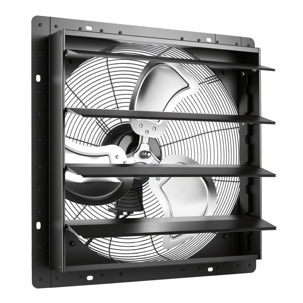 VEVOR 20 in Shutter Exhaust Fan Wall-Mount Automatic Louvers Variable Speed, Sturdy Steel Housing, Low Noise, AC Motor, 4499 CFM Ventilation and Cooling for Attic, Garage, Barn, Greenhouse, Workshop