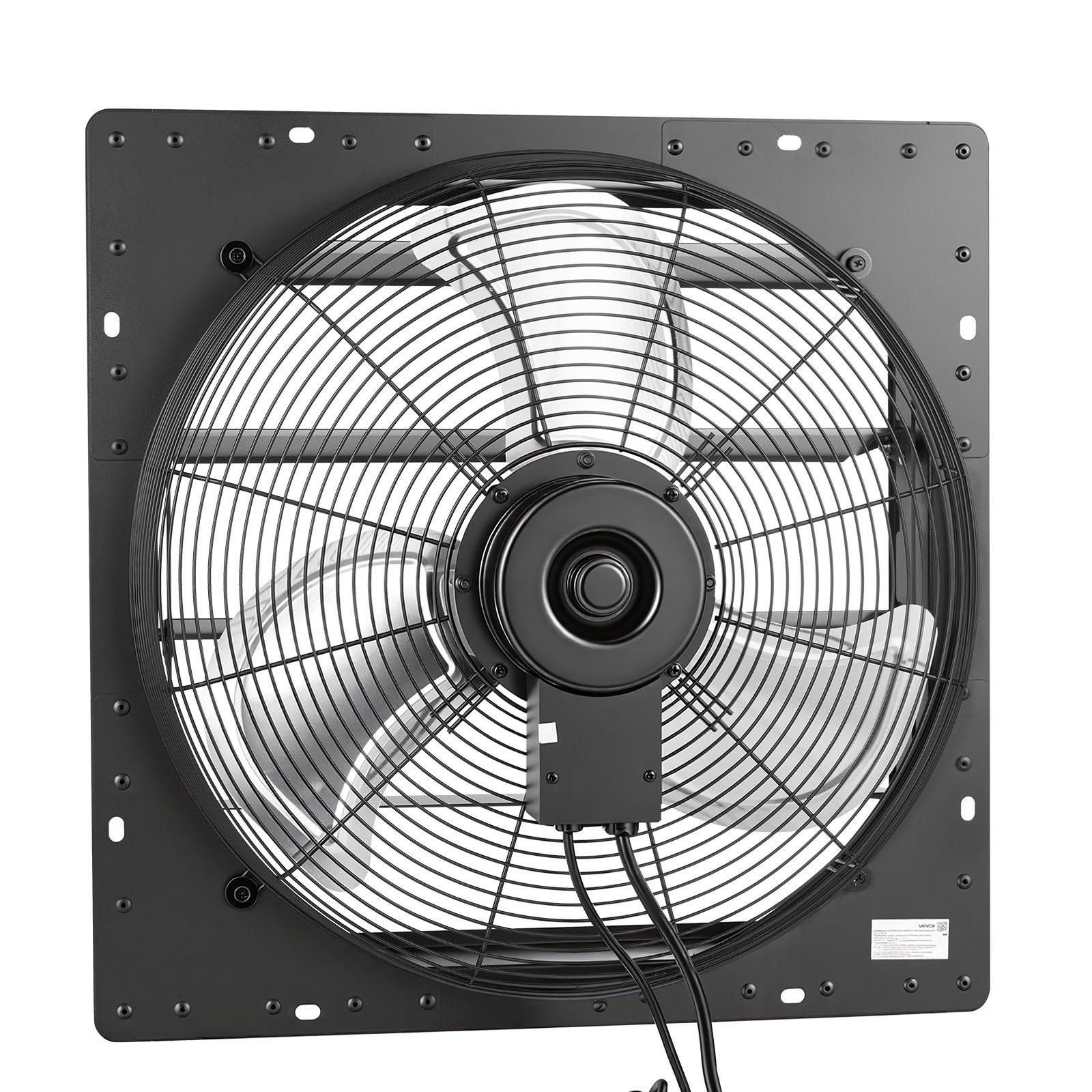 VEVOR 20 in Shutter Exhaust Fan Wall-Mount Automatic Louvers Variable Speed, Sturdy Steel Housing, Low Noise, AC Motor, 4499 CFM Ventilation and Cooling for Attic, Garage, Barn, Greenhouse, Workshop
