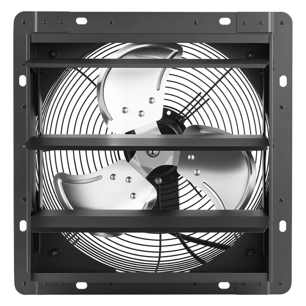 VEVOR 12 in Shutter Exhaust Fan Wall-Mount Automatic Louvers Variable Speed, Sturdy Steel Housing, Low Noise, AC Motor, 1347 CFM Ventilation and Cooling for Attic, Garage, Barn, Greenhouse, Workshop