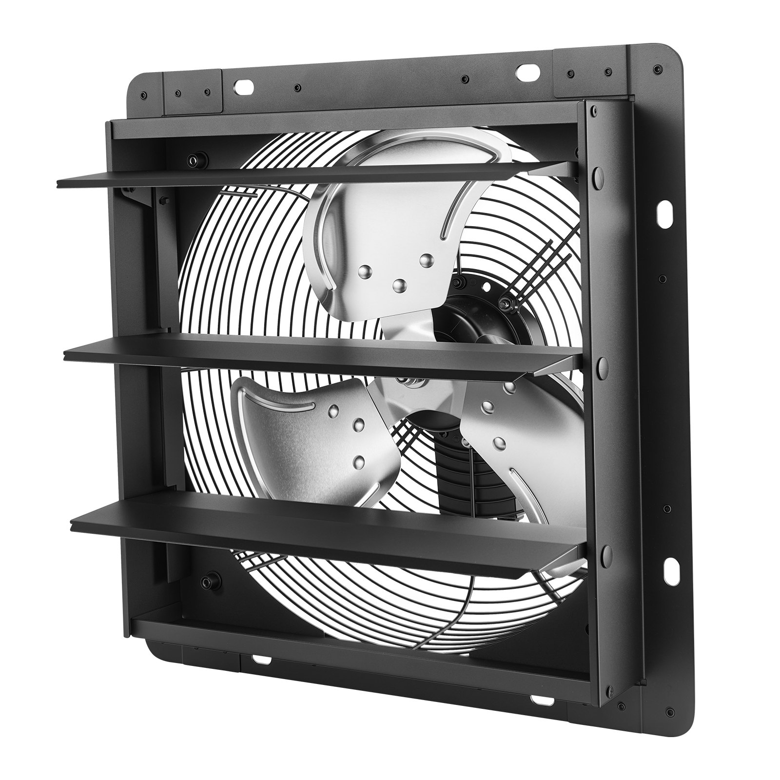 VEVOR 12 in Shutter Exhaust Fan Wall-Mount Automatic Louvers Variable Speed, Sturdy Steel Housing, Low Noise, AC Motor, 1347 CFM Ventilation and Cooling for Attic, Garage, Barn, Greenhouse, Workshop