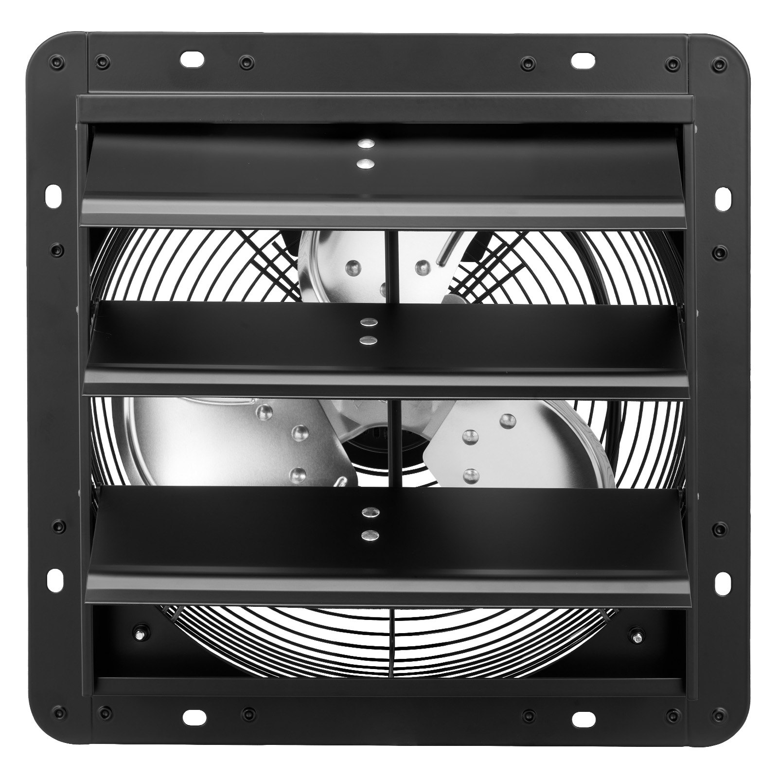 VEVOR 12 inch Shutter Exhaust Fan Wall-Mount Variable Speed Temperature, Automatic Louvers Sturdy Steel Housing, Low Noise, Ventilation and Cooling for Attic, Garage, Barn, Greenhouse, Workshop