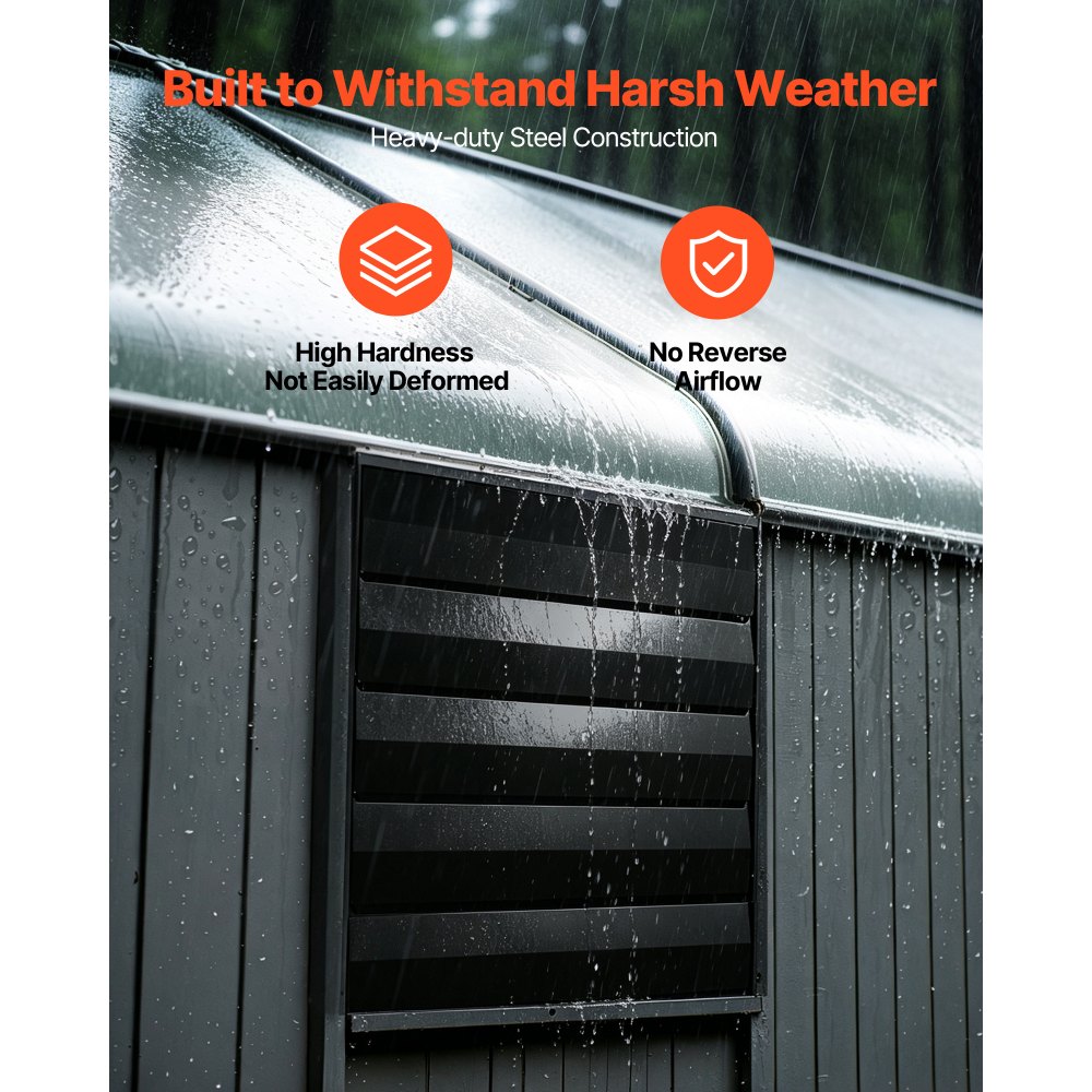 VEVOR 24 in Shutter Exhaust Fan Wall-Mount Automatic Louvers Variable Speed, Sturdy Steel Housing, Low Noise, AC Motor, 7030 CFM Ventilation and Cooling for Attic, Garage, Barn, Greenhouse, Workshop