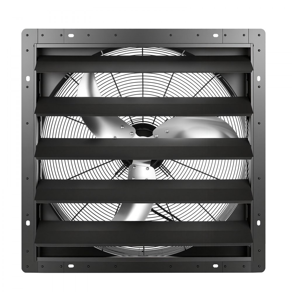 VEVOR 24 in Shutter Exhaust Fan Wall-Mount Automatic Louvers Variable Speed, Sturdy Steel Housing, Low Noise, AC Motor, 7030 CFM Ventilation and Cooling for Attic, Garage, Barn, Greenhouse, Workshop