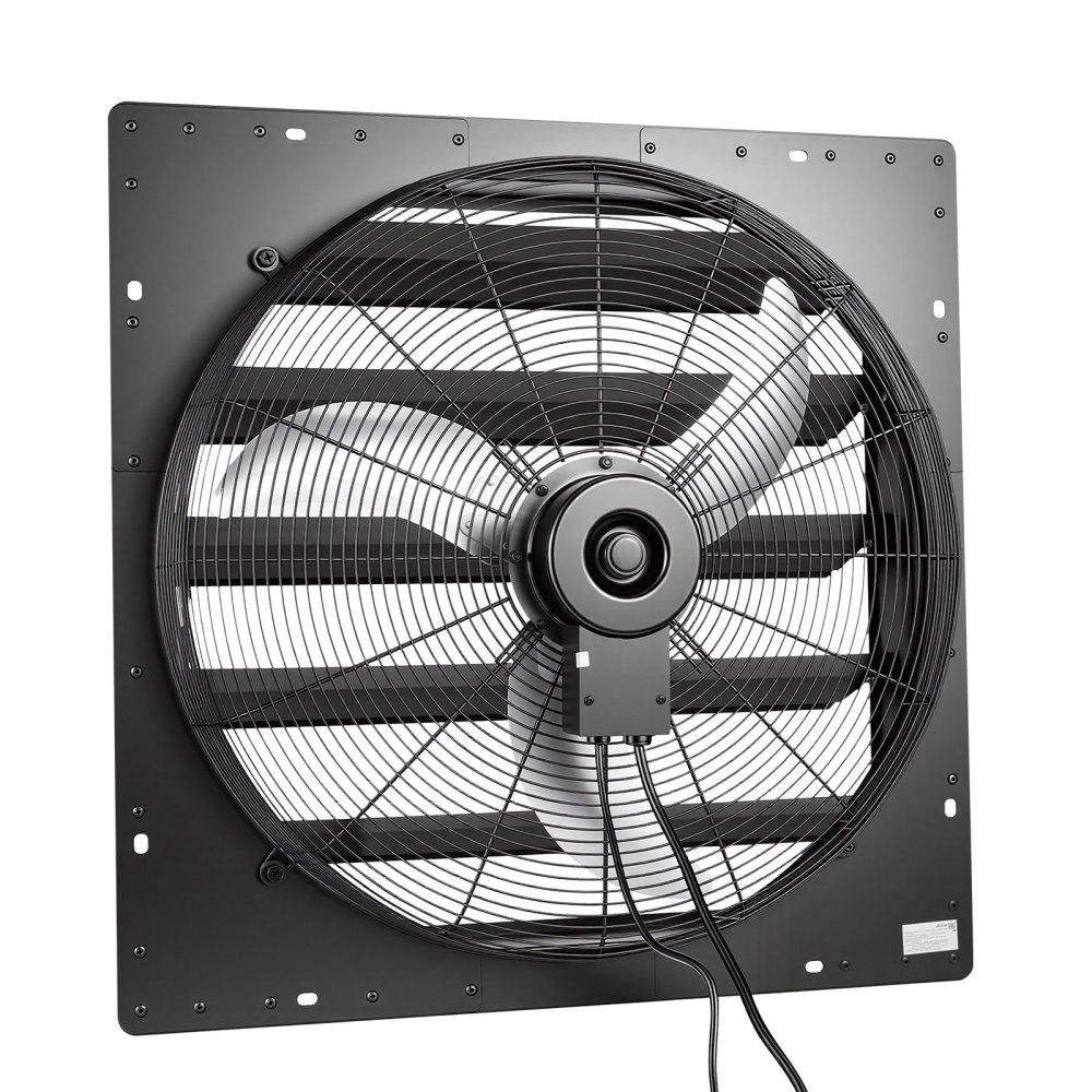 VEVOR 24 in Shutter Exhaust Fan Wall-Mount Automatic Louvers Variable Speed, Sturdy Steel Housing, Low Noise, AC Motor, 7030 CFM Ventilation and Cooling for Attic, Garage, Barn, Greenhouse, Workshop