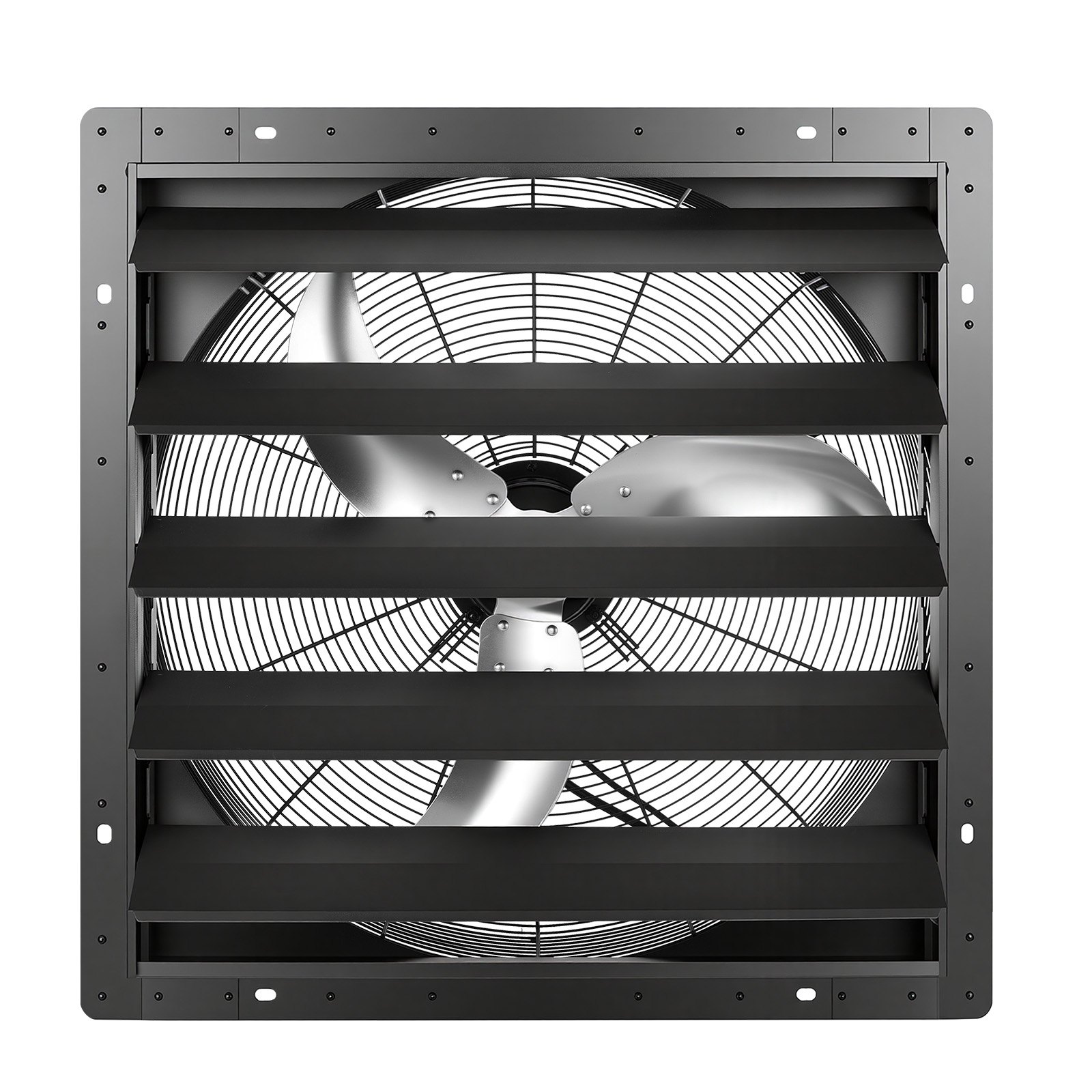 VEVOR 24 in Shutter Exhaust Fan Wall-Mount Automatic Louvers Variable Speed, Sturdy Steel Housing, Low Noise, AC Motor, 7030 CFM Ventilation and Cooling for Attic, Garage, Barn, Greenhouse, Workshop