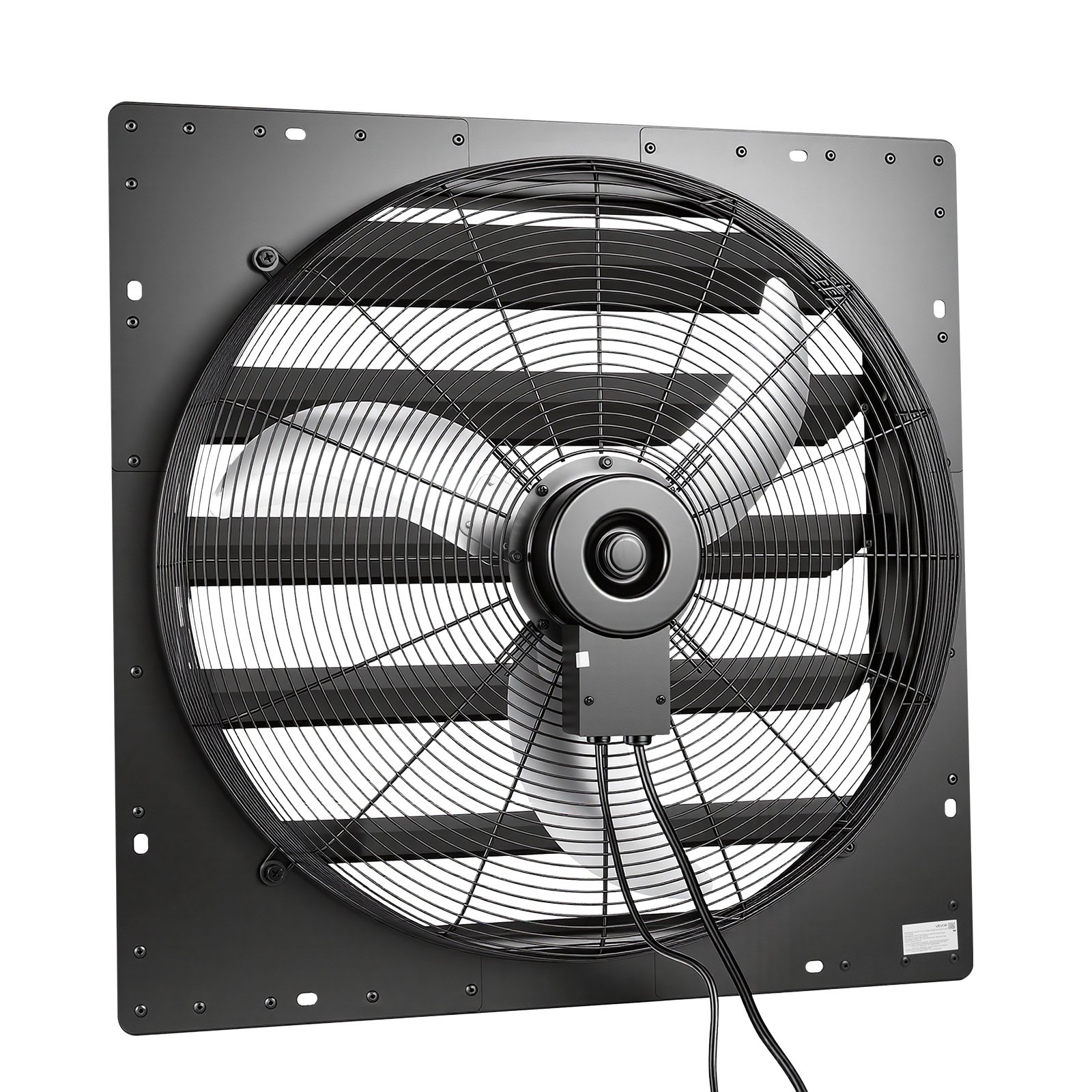 VEVOR 24 in Shutter Exhaust Fan Wall-Mount Automatic Louvers Variable Speed, Sturdy Steel Housing, Low Noise, AC Motor, 7030 CFM Ventilation and Cooling for Attic, Garage, Barn, Greenhouse, Workshop