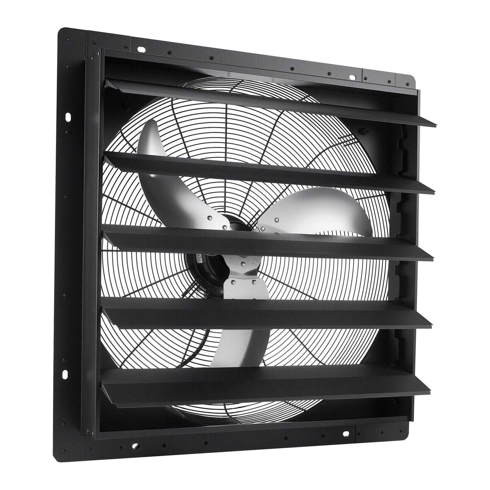 VEVOR 24 in Shutter Exhaust Fan Wall-Mount Automatic Louvers Variable Speed, Sturdy Steel Housing, Low Noise, AC Motor, 7030 CFM Ventilation and Cooling for Attic, Garage, Barn, Greenhouse, Workshop