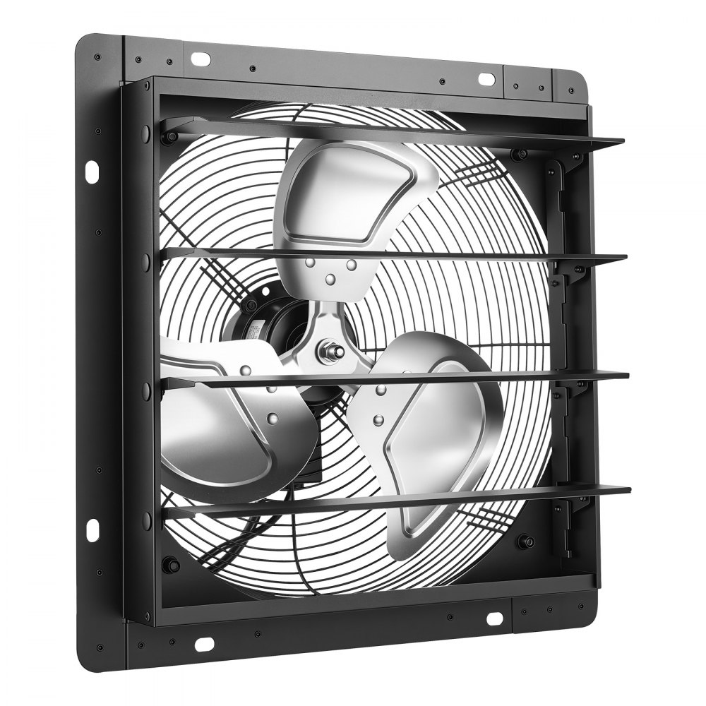 VEVOR 14 in Shutter Exhaust Fan Wall-Mount Automatic Louvers Variable Speed, Sturdy Steel Housing, Low Noise, AC Motor, 1802 CFM Ventilation and Cooling for Attic, Garage, Barn, Greenhouse, Workshop