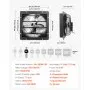 VEVOR 14 in Shutter Exhaust Fan Wall-Mount Automatic Louvers Variable Speed, Sturdy Steel Housing, Low Noise, AC Motor, 1802 CFM Ventilation and Cooling for Attic, Garage, Barn, Greenhouse, Workshop