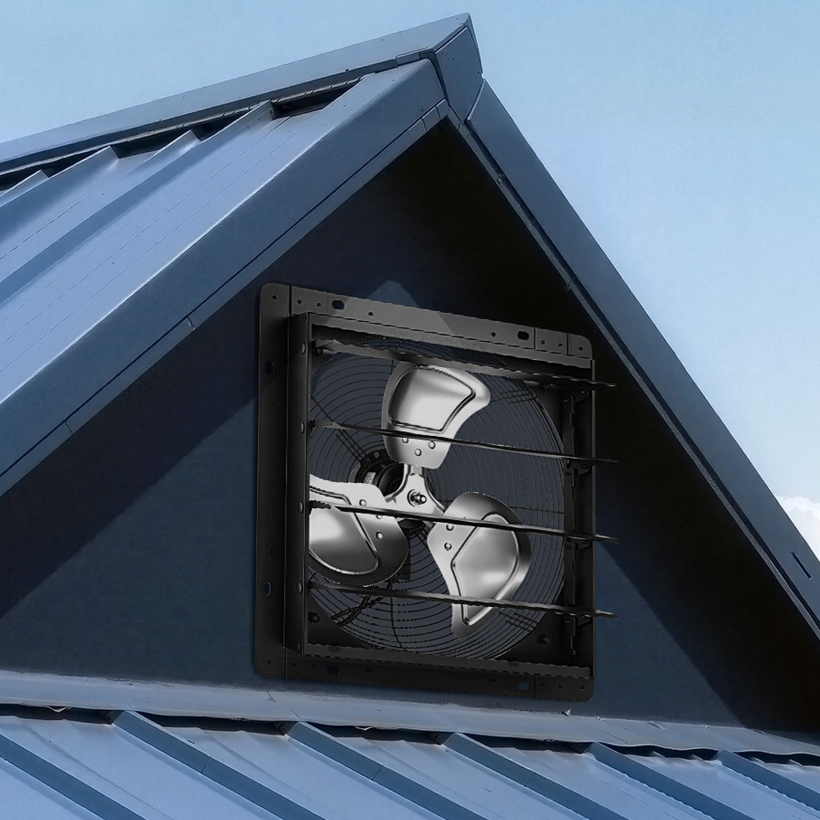 VEVOR 14 in Shutter Exhaust Fan Wall-Mount Automatic Louvers Variable Speed, Sturdy Steel Housing, Low Noise, AC Motor, 1802 CFM Ventilation and Cooling for Attic, Garage, Barn, Greenhouse, Workshop