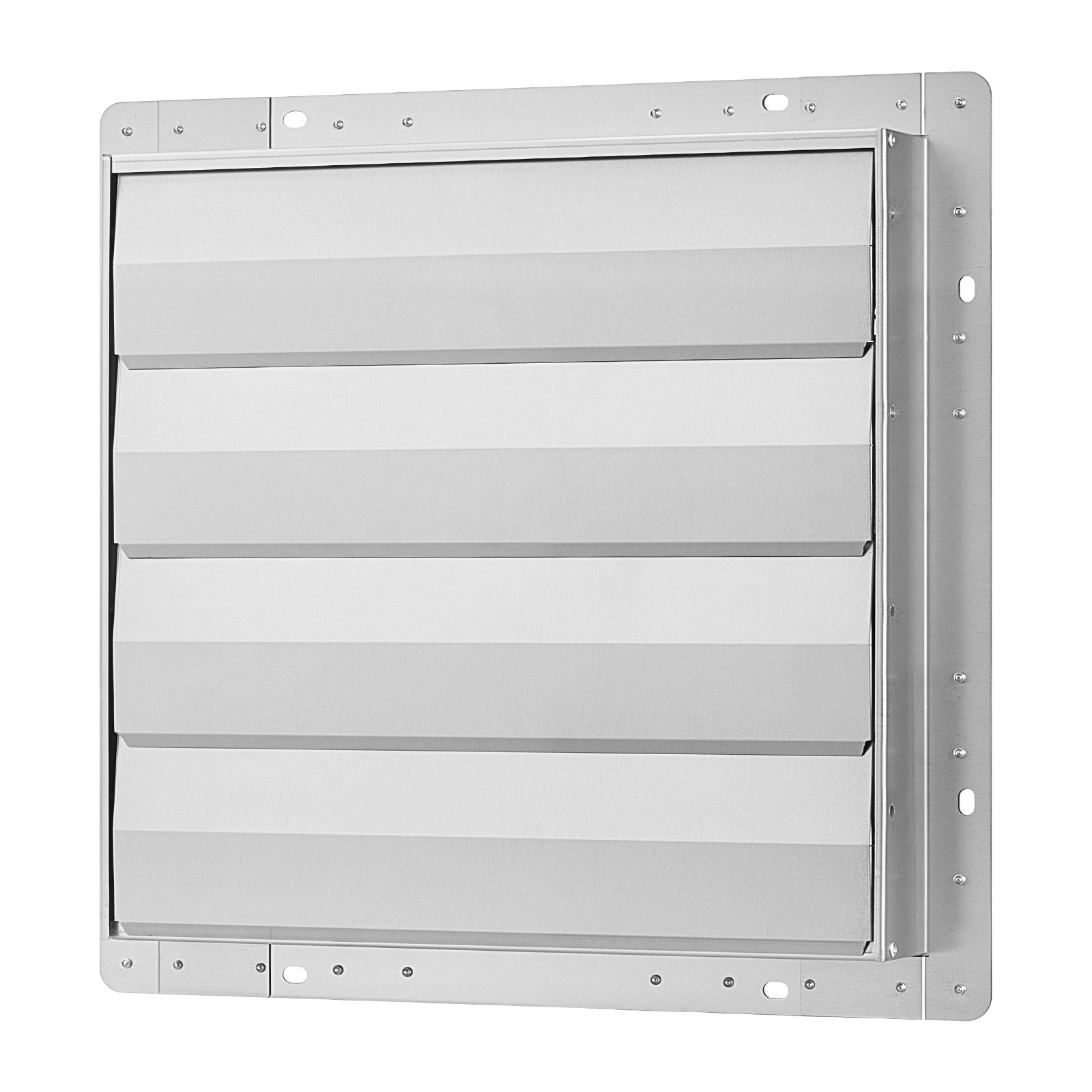 VEVOR 20 Inch Shutter Exhaust Fan Wall Mounted Automatic Louvers Silver, Sturdy Steel Housing, Low Noise, AC Motor, 4499 CFM Ventilation and Cooling for Attic, Garage, Barn, Greenhouse, Workshop