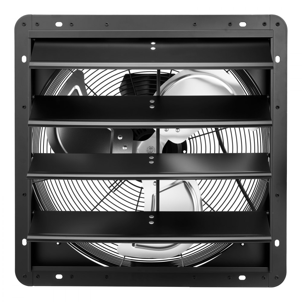 VEVOR 18 inch Shutter Exhaust Fan Wall-Mount Variable Speed Temperature, Automatic Louvers Sturdy Steel Housing, Low Noise, Ventilation and Cooling for Attic, Garage, Barn, Greenhouse, Workshop