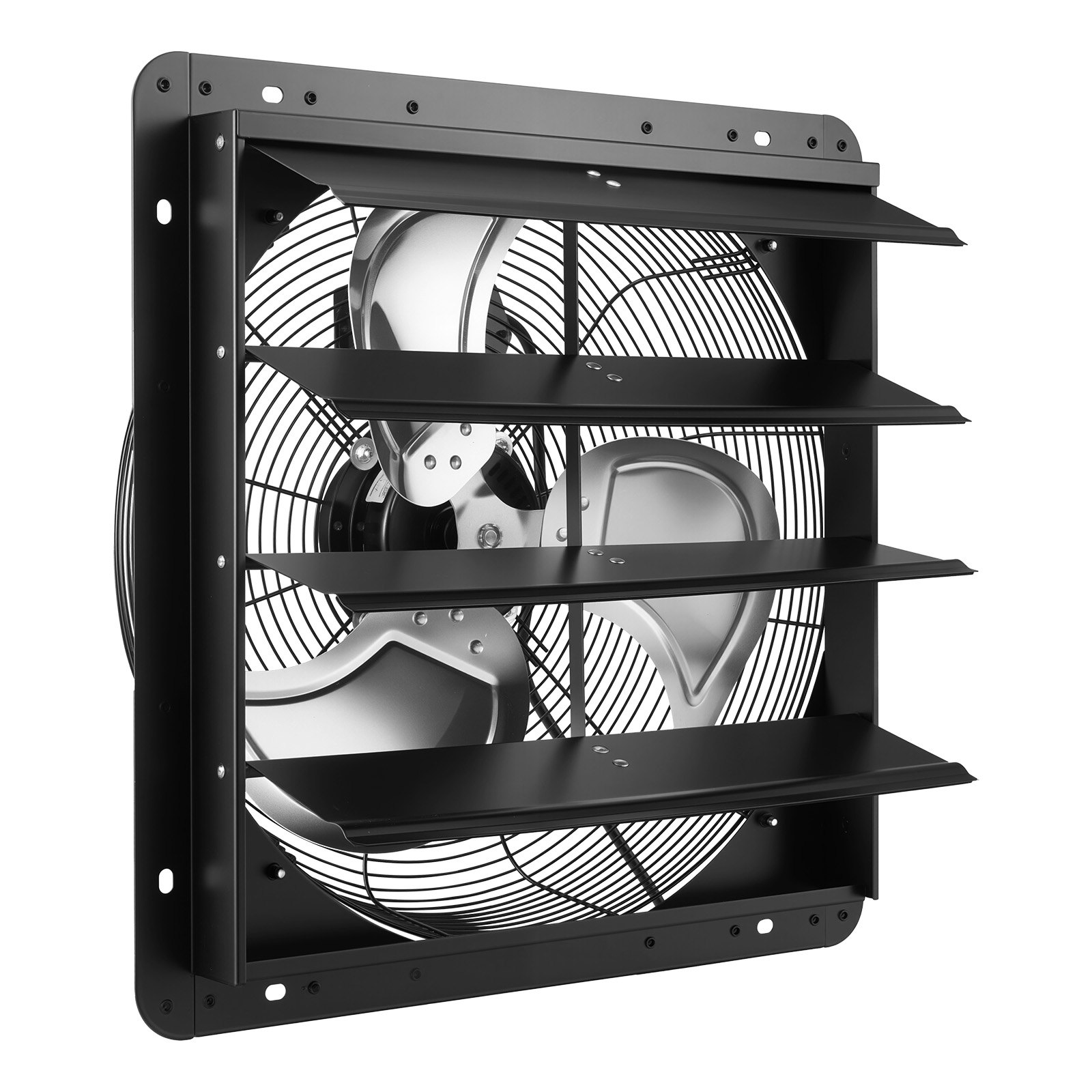VEVOR 18 inch Shutter Exhaust Fan Wall-Mount Variable Speed Temperature, Automatic Louvers Sturdy Steel Housing, Low Noise, Ventilation and Cooling for Attic, Garage, Barn, Greenhouse, Workshop