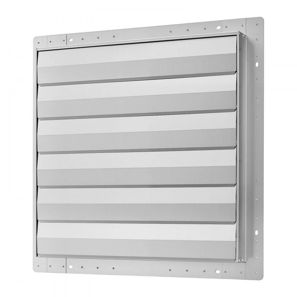 VEVOR 30 Inch Shutter Exhaust Fan Wall Mounted Automatic Louvers Silver, Sturdy Steel Housing, Low Noise, AC Motor, 8099 CFM Ventilation and Cooling for Attic, Garage, Barn, Greenhouse, Workshop