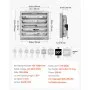 VEVOR 30 Inch Shutter Exhaust Fan Wall Mounted Automatic Louvers Silver, Sturdy Steel Housing, Low Noise, AC Motor, 8099 CFM Ventilation and Cooling for Attic, Garage, Barn, Greenhouse, Workshop